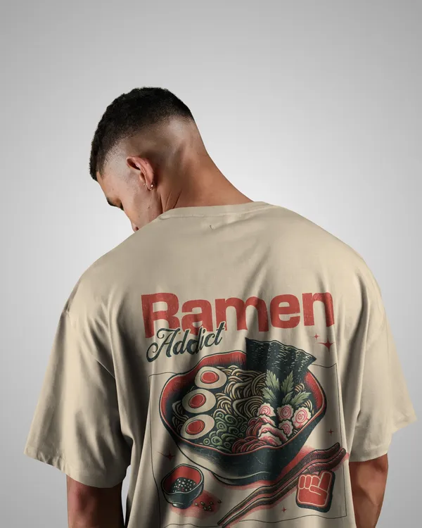 Mens_Ramen_Addict_Oversized_Fit_Cream_Tshirt_Made_With_Premium_Biowashed_240_GSM_Loopknit_Cotton_Fabric