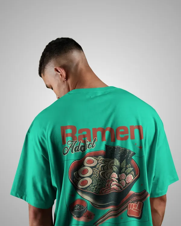 Mens_Ramen_Addict_Oversized_Fit_Mint_Green_Tshirt_Made_With_Premium_Biowashed_240_GSM_Loopknit_Cotton_Fabric