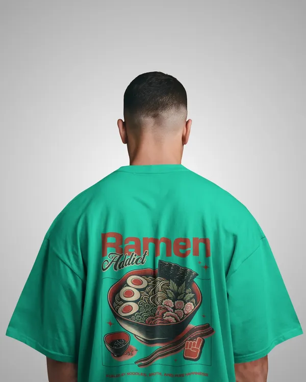 Mens_Ramen_Addict_Oversized_Fit_Mint_Green_Tshirt_Made_With_Premium_Biowashed_240_GSM_Loopknit_Cotton_Fabric