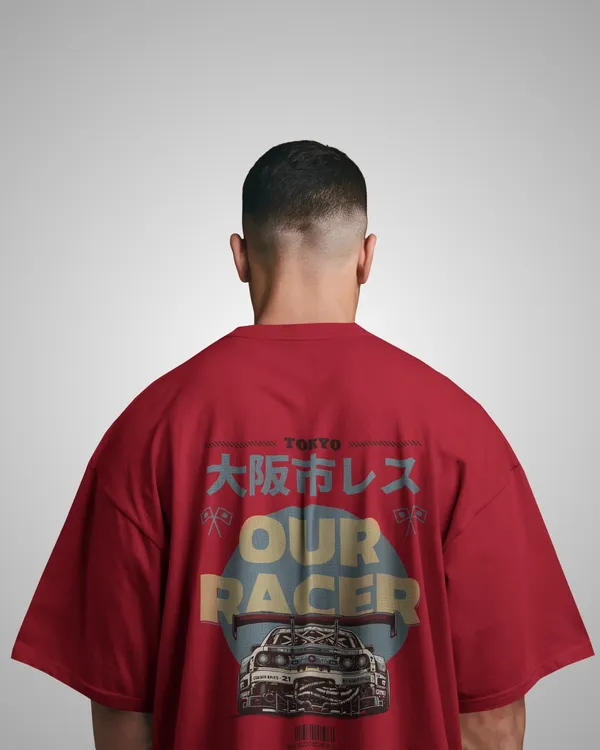 Mens_Racer_Oversized_Fit_Red_Tshirt_Made_With_Premium_Biowashed_240_GSM_Loopknit_Cotton_Fabric