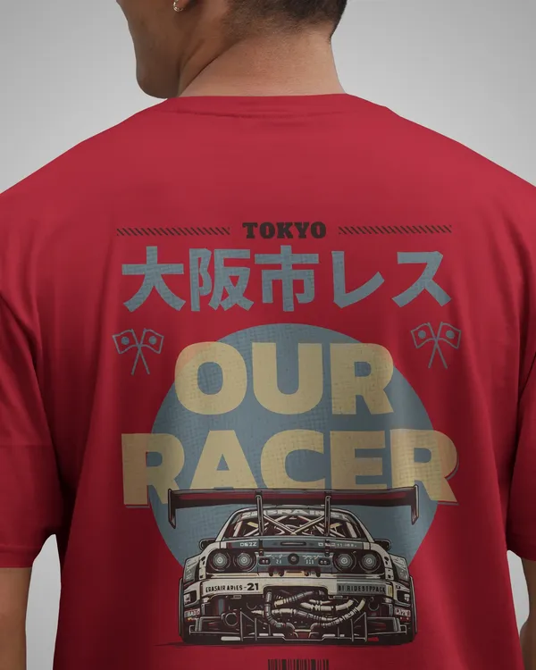 Mens_Racer_Oversized_Fit_Red_Tshirt_Made_With_Premium_Biowashed_240_GSM_Loopknit_Cotton_Fabric