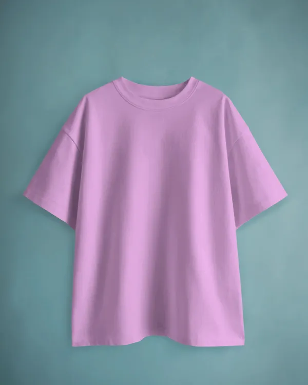 Mens_Solid_Oversized_Fit_Lilac_Tshirt_Made_With_Premium_Biowashed_Loopknit_Cotton_Fabric