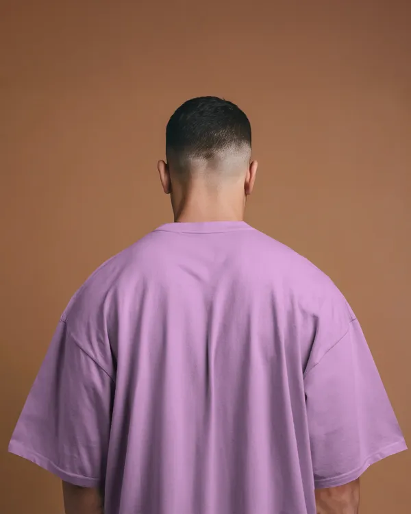 Mens_Solid_Oversized_Fit_Lilac_Tshirt_Made_With_Premium_Biowashed_Loopknit_Cotton_Fabric
