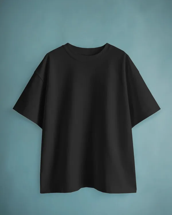 Mens_Solid_Oversized_Fit_Black_Tshirt_Made_With_Premium_Biowashed_Loopknit_Cotton_Fabric