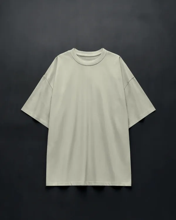 Mens_Solid_Oversized_Fit_Cream_Tshirt_Made_With_Premium_Biowashed_Loopknit_Cotton_Fabric