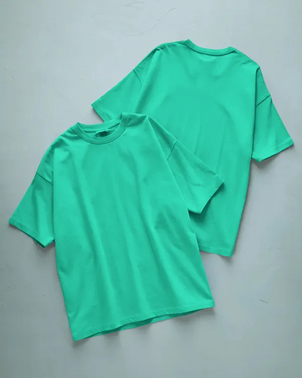 Mens_Solid_Oversized_Fit_Mint_Green_Tshirt_Made_With_Premium_Biowashed_Loopknit_Cotton_Fabric