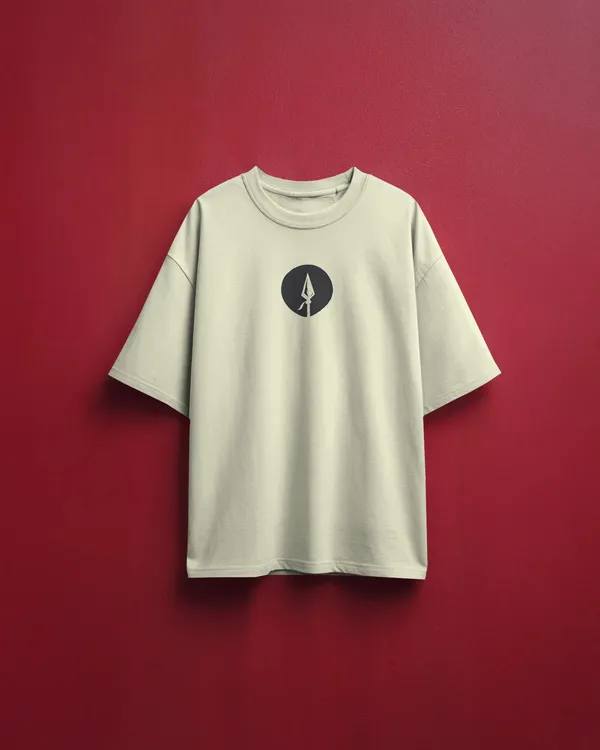 Spearwielder_Oversized_Fit_Cream_Tshirt_With_240_GSM_Premium_Biowashed_Loopknit_Heavy_Gauge_Cotton_Fabric