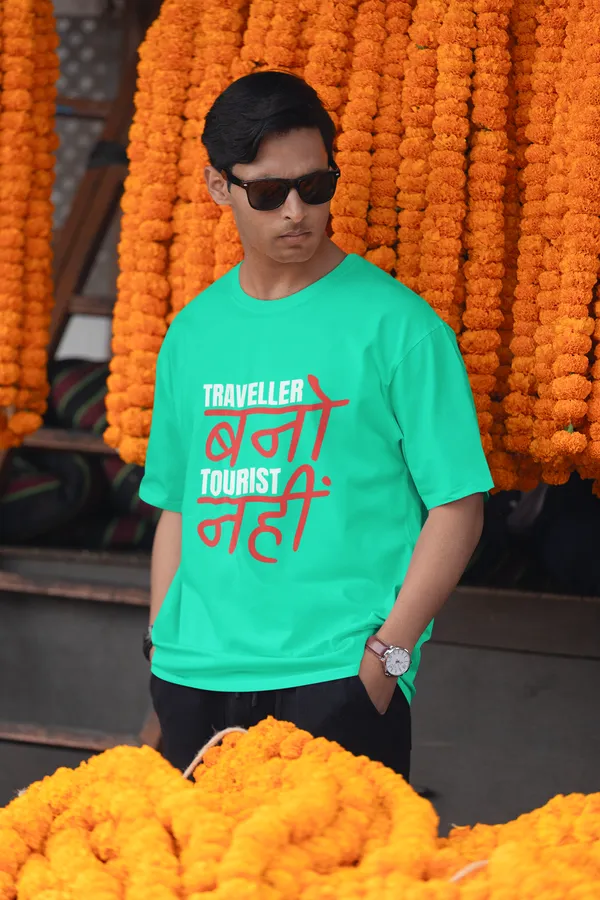 Traveller_Oversized_Fit_Mint_Green_Tshirt_With_240_GSM_Premium_Biowashed_Cotton_Loopknit_Fabric