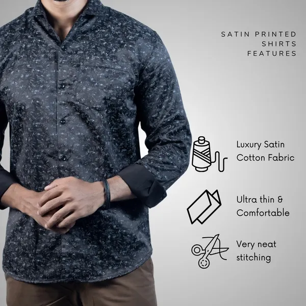 Mens__Regular_Fit_Black_Shirt_Made_With_Premium_Satin_Printed_Cotton_Fabric