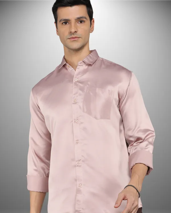 Mens_Satin_Fabric_Solid_Peach_Shirt