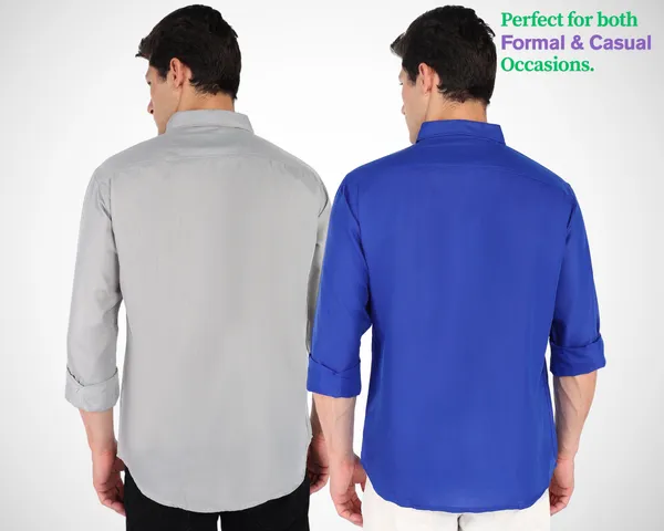 Pack_Of_2_Mens_Solid_Casual_Shirt