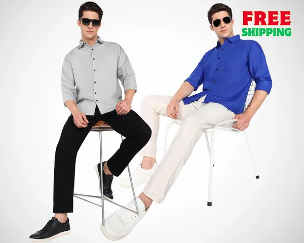 Pack_Of_2_Mens_Solid_Casual_Shirt