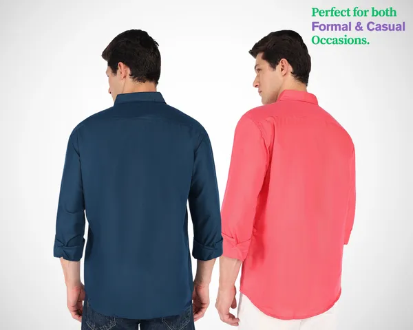 Pack_Of_2_Mens_Solid_Casual_Shirt