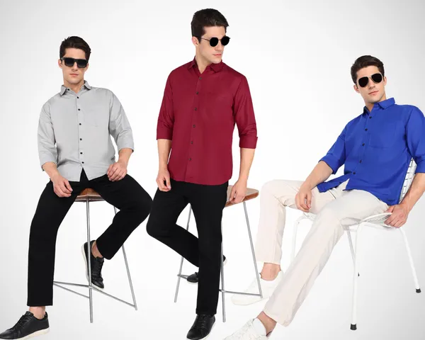 Mens_Plain_Casual_Shirt_Made_With_Premium_Cotton_Filafil_Fabric_(Combo_Pack_Of_Three)