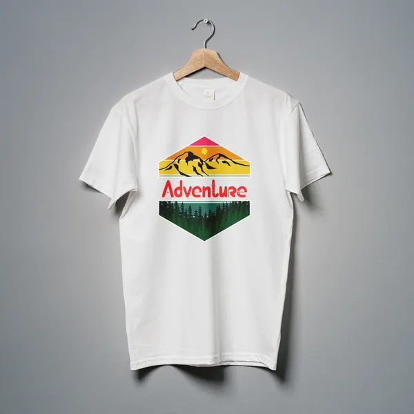 White_Adventure_Classic_Fit_Tshirt_For_Men_With_200_GSM_Biowashed_Cotton_Single_Jersey_Fabric
