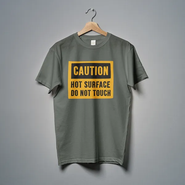 Grey_Caution_Classic_Fit_Tshirt_For_Men_With_200_GSM_Biowashed_Cotton_Single_Jersey_Fabric