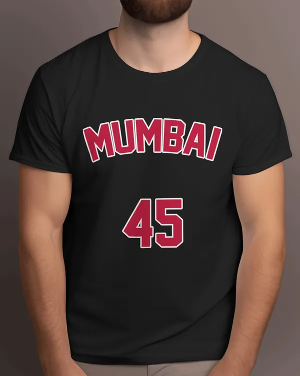 Mumbai_Varsity_Classic_Fit_Black_Tshirt_With_200_GSM_Biowashed_Cotton_Single_Jersey_Fabric