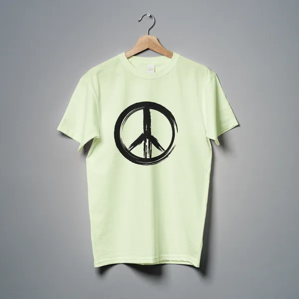 Cream_Peace_Classic_Fit_Tshirt_For_Men_With_200_GSM_Biowashed_Cotton_Single_Jersey_Fabric