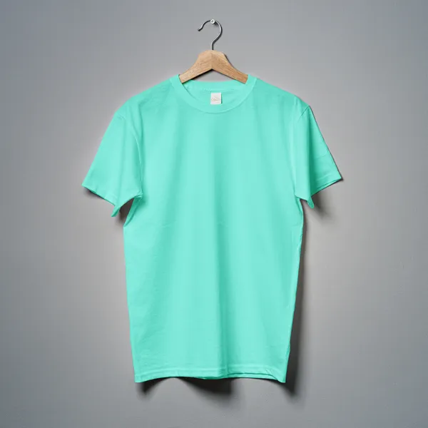 Mint_Solid_Classic_Fit_Tshirt_For_Men_With_200_GSM_Biowashed_Cotton_Single_Jersey_Fabric