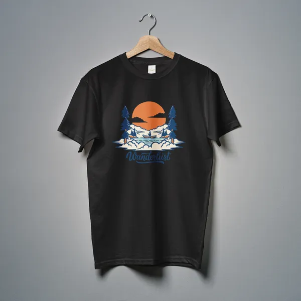 Black_Wanderlust_Classic_Fit_Tshirt_For_Men_With_200_GSM_Biowashed_Cotton_Single_Jersey_Fabric