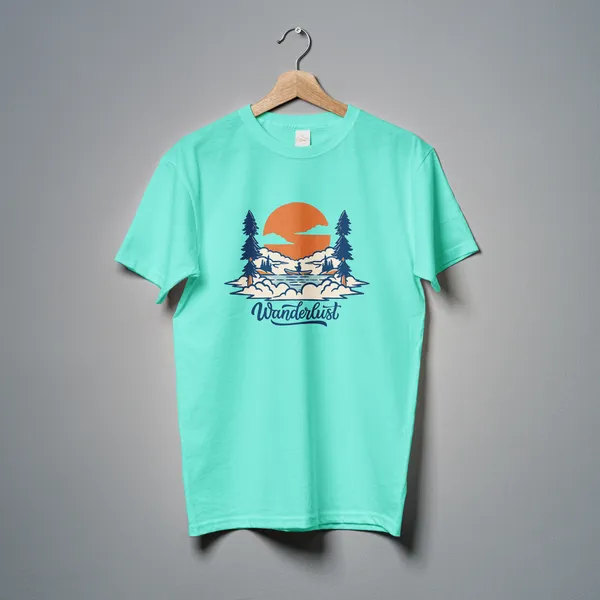 Mint_Wanderlust_Classic_Fit_Tshirt_For_Men_With_200_GSM_Biowashed_Cotton_Single_Jersey_Fabric