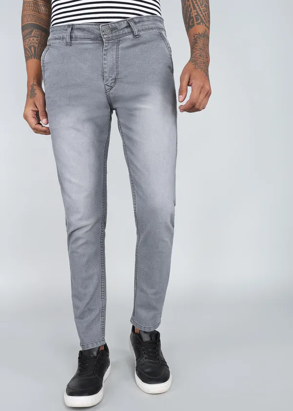 Light_Grey_Tapered_Fit_Washed_Jeans_For_Men_With_Cotton_And_Viscose_Blend_Fabric