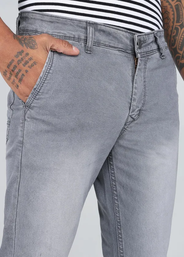 Light_Grey_Tapered_Fit_Washed_Jeans_For_Men_With_Cotton_And_Viscose_Blend_Fabric