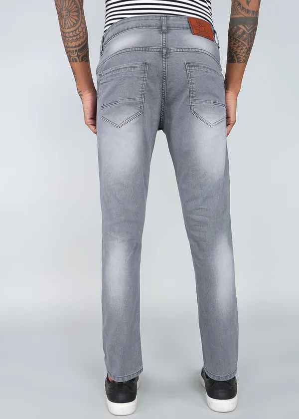 Light_Grey_Tapered_Fit_Washed_Jeans_For_Men_With_Cotton_And_Viscose_Blend_Fabric
