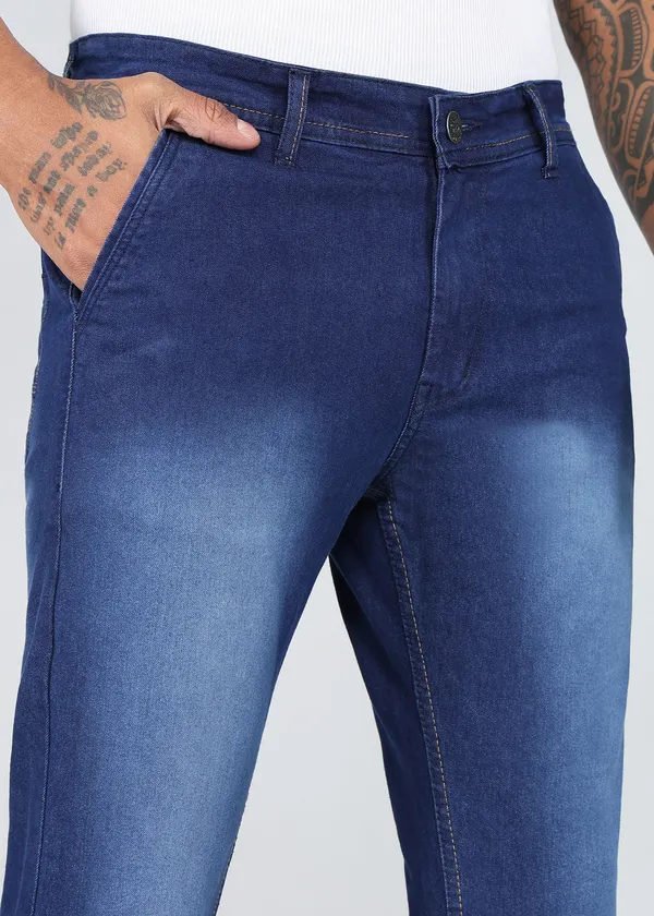 Royal_Blue_Tapered_Fit_Washed_Jeans_For_Men_With_Cotton_And_Viscose_Blend_Fabric