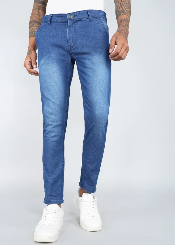 Light_Blue_Tapered_Fit_Washed_Jeans_For_Men_With_Cotton_And_Viscose_Blend_Fabric