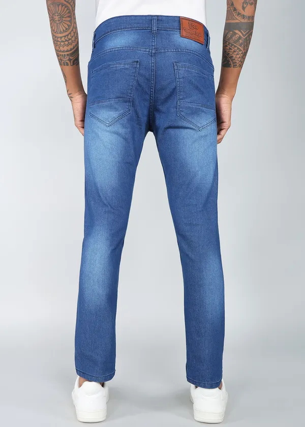 Light_Blue_Tapered_Fit_Washed_Jeans_For_Men_With_Cotton_And_Viscose_Blend_Fabric