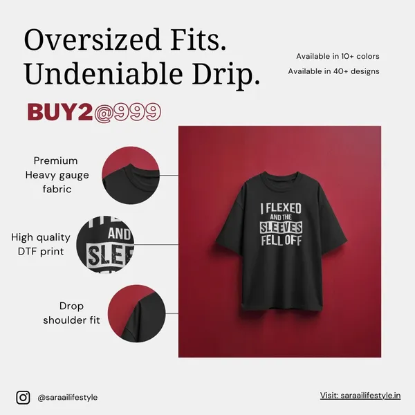 Flex_Oversized_Fit_Black_Tshirt_With_240_GSM_Premium_Biowashed_Cotton_Loopknit_Fabric