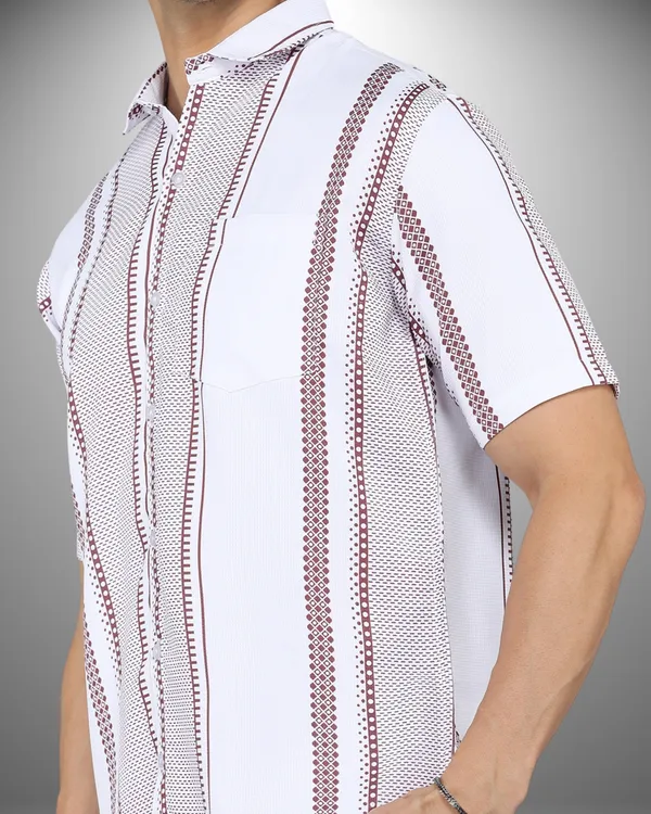 Mens_Popcorn_Textured_Tribal_Maroon_Shirt