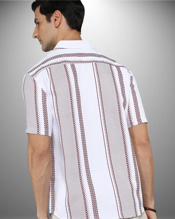 Mens_Popcorn_Textured_Tribal_Maroon_Shirt