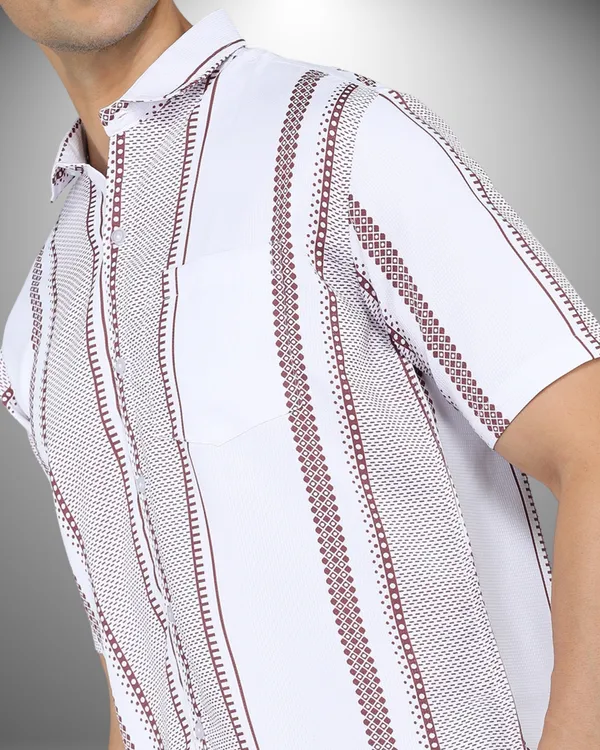 Mens_Popcorn_Textured_Tribal_Maroon_Shirt