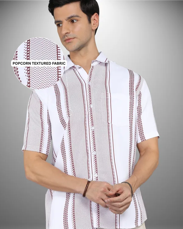 Mens_Popcorn_Textured_Tribal_Maroon_Shirt