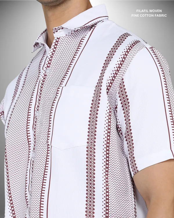 Mens_Popcorn_Textured_Tribal_Maroon_Shirt
