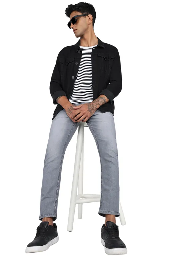 Cement_Grey_Tapered_Fit_Solid_Jeans_For_Men_With_Cotton_And_Viscose_Blend_Fabric