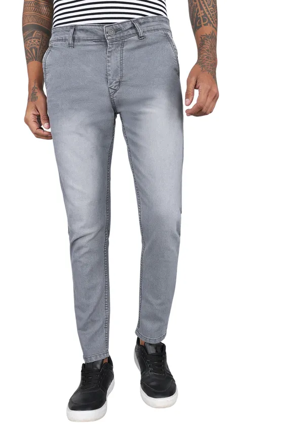 Cement_Grey_Tapered_Fit_Solid_Jeans_For_Men_With_Cotton_And_Viscose_Blend_Fabric