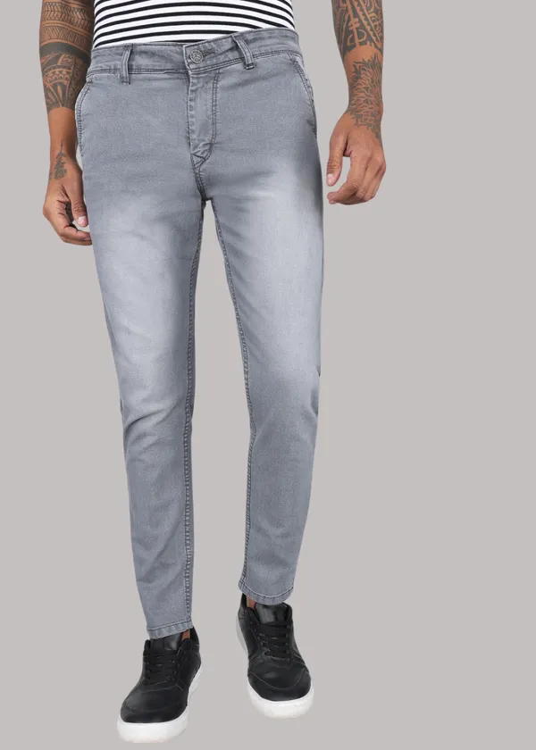 Cement_Grey_Tapered_Fit_Solid_Jeans_For_Men_With_Cotton_And_Viscose_Blend_Fabric