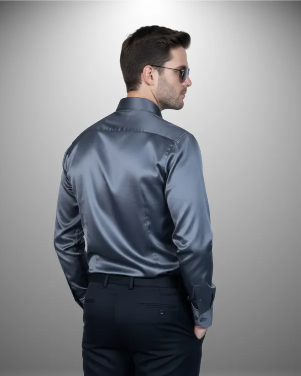 Mens_Satin_Fabric_Solid_Grey_Shirt