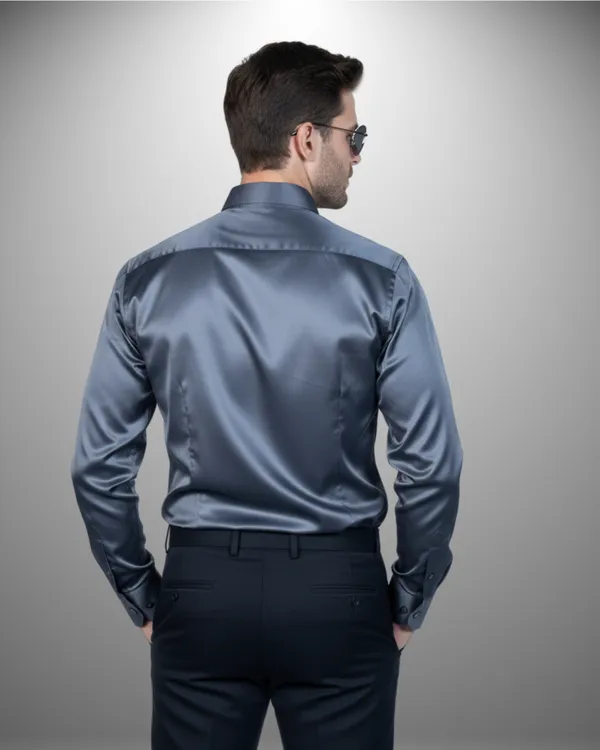 Mens_Satin_Fabric_Solid_Grey_Shirt