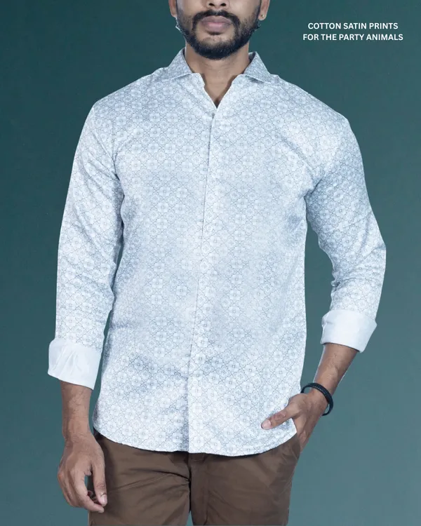 Mens__Regular_Fit_White_Shirt_Made_With_Premium_Satin_Printed_Cotton_Fabric