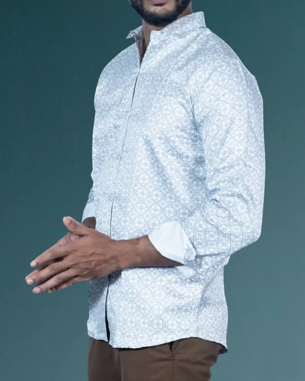 Mens__Regular_Fit_White_Shirt_Made_With_Premium_Satin_Printed_Cotton_Fabric