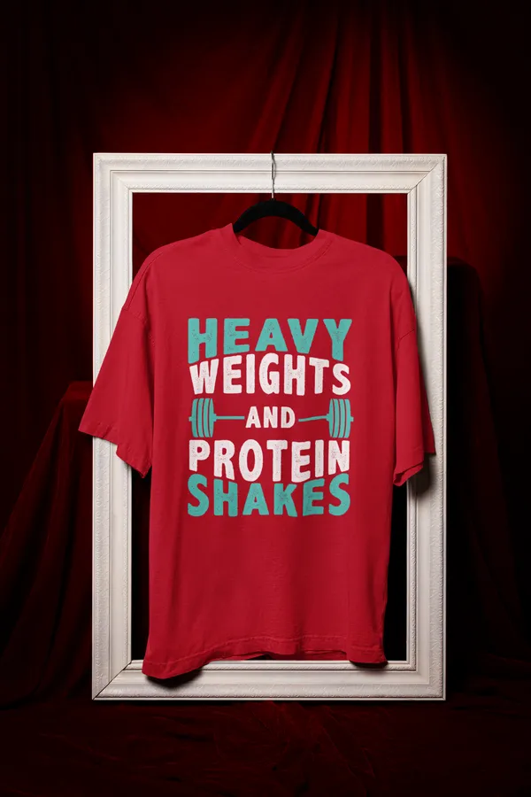 Heavy_Weight_Oversized_Fit_Red_Tshirt_With_240_GSM_Premium_Biowashed_Loopknit_Heavy_Gauge_Cotton_Fabric