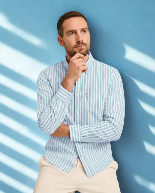 Mens_Striped_Casual_Blue_Shirt_Made_With_Premium_Oxford_Cotton_Fabric