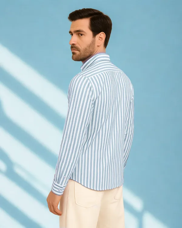 Mens_Striped_Casual_Blue_Shirt_Made_With_Premium_Oxford_Cotton_Fabric