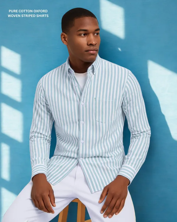 Mens_Striped_Casual_Blue_Shirt_Made_With_Premium_Oxford_Cotton_Fabric