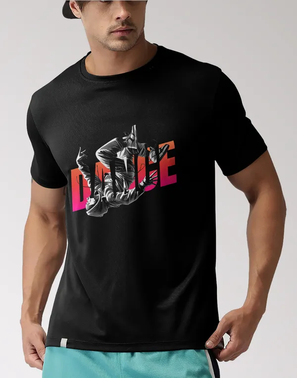 Black_Dance_Classic_Fit_Tshirt_For_Men_With_200_GSM_Biowashed_Cotton_Single_Jersey_Fabric