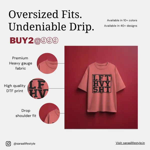 Lift_Heavy_Oversized_Fit_Peach_Tshirt_With_240_GSM_Premium_Biowashed_Cotton_Loopknit_Fabric